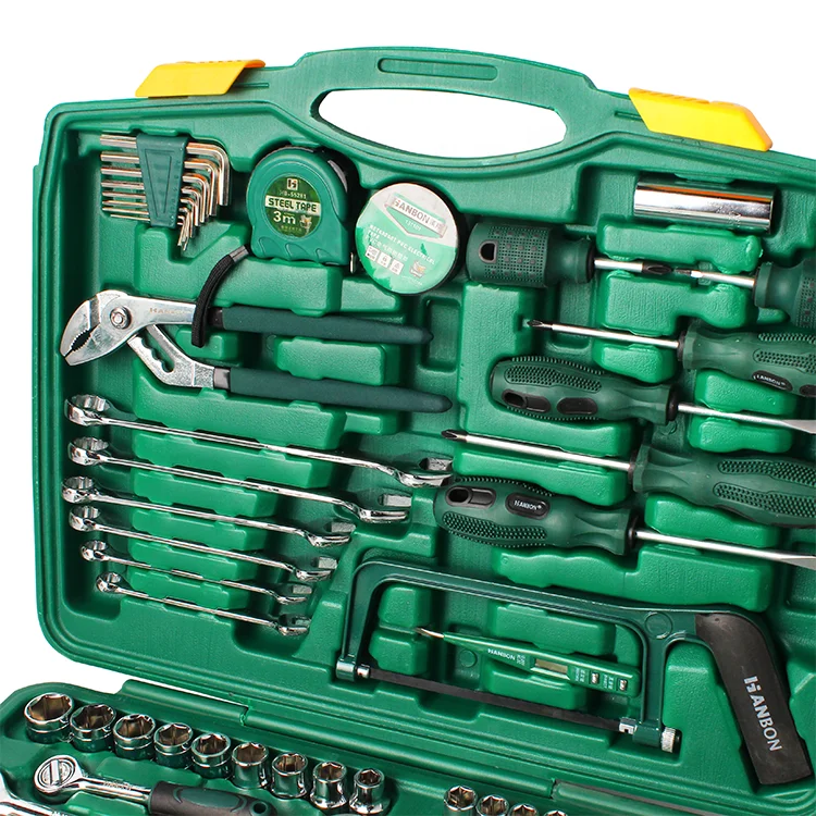 Hand Tools Set Tool Box Garage 80PCS Machine Repair Hand Tool Set with Socket and Wrench
