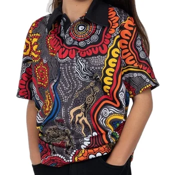 Wholesale Australia Indigenous Polo Shirt Design Your Own Logo