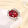 Red corundum ring