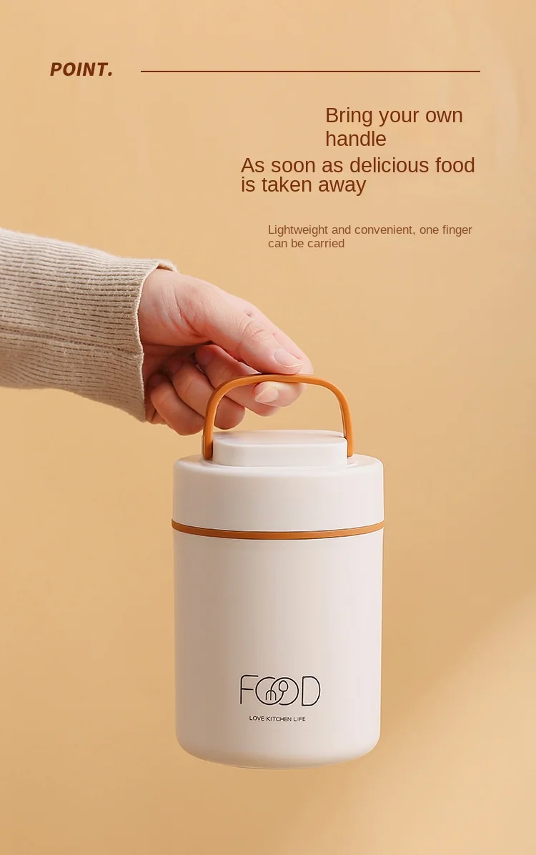 Mini Porridge Stainless Steel Breakfast Cup Insulation Portable Small Insulated Barrel Soup Box Soup Pot Coffee Bento Box