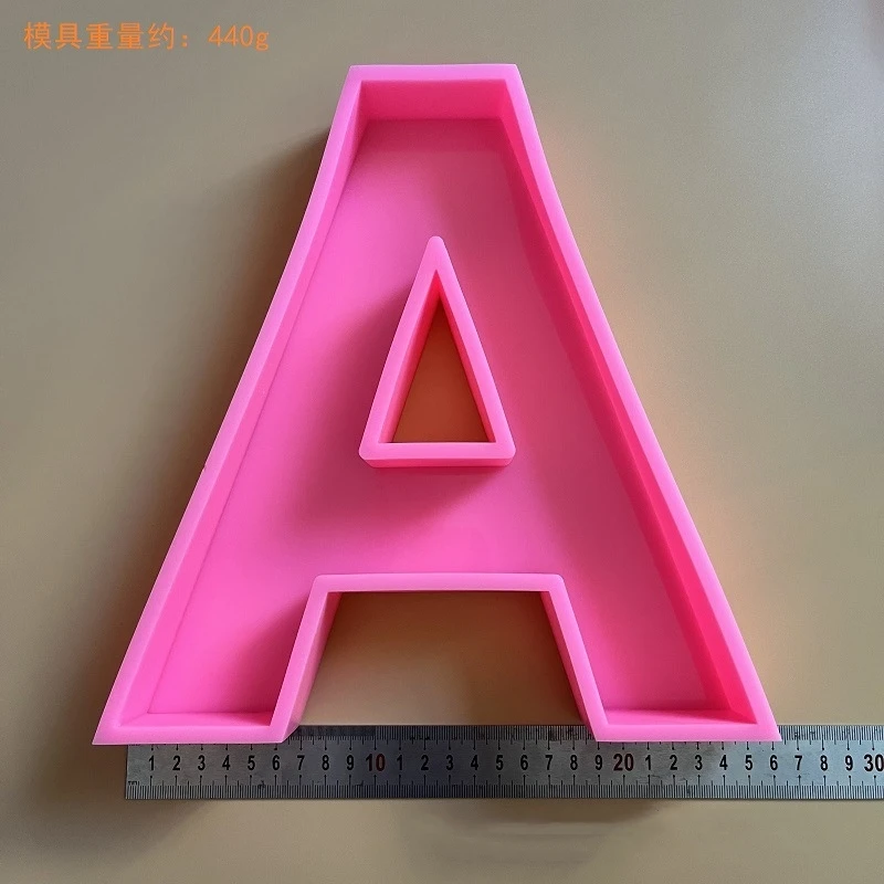 10 inch large english letter silicone