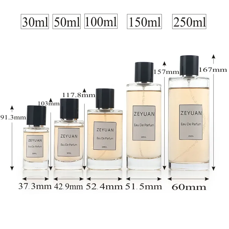 Wholesale Luxury Cylinder Perfume Bottles - 30ml to 250ml