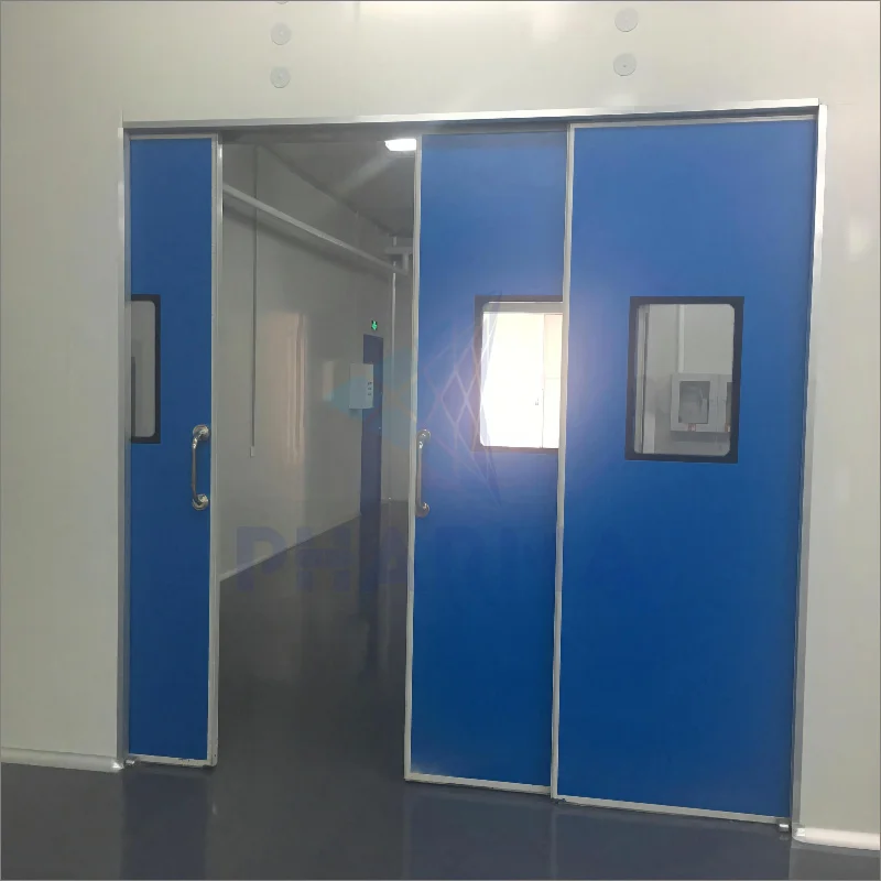 product-Single Door 50 mm Gmp Standard Powder Coated Door Medical Clean Room Swing Door-PHARMA-img-3