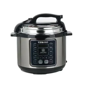 High Quality 5L/6L Stainless Steel Electric Pressure Cooker Multifunctional LED Display High Power Low Price for Household Use