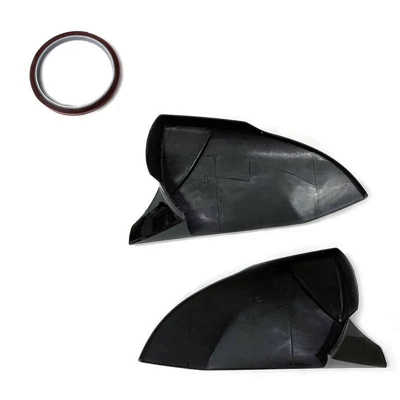 product tiypeor glossy black side rear view mirror cover for hyundai elantra 2021 2022 2023 high quality car accessories auto body parts-4
