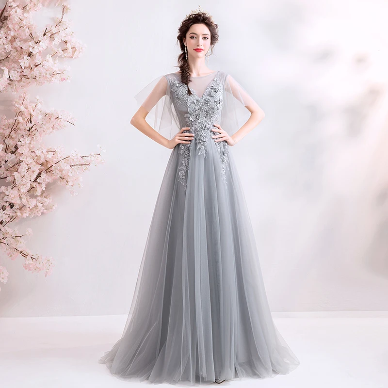 Summer Sleeveless V Neck Sequins Evening Dresses Backless Bling Maxi  Wedding Bridesmaid Dress
