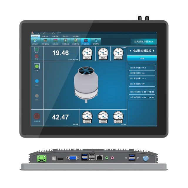 15 Inch Smart AIO Aluminum Industrial Pure Flat All in One Panel PC RK3288 Android PCAP Touch HD-MI 16GB RAMBO Tablet Display