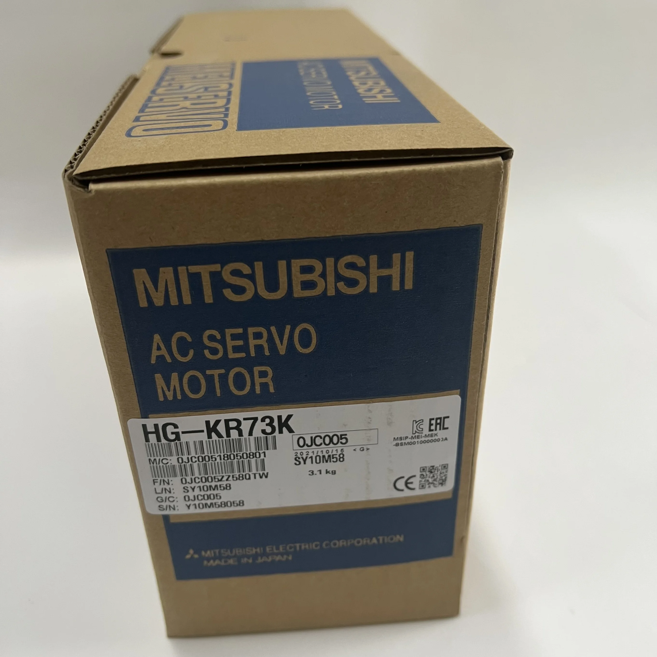 Mitsubishi AC Servo Motor HG-KR73K