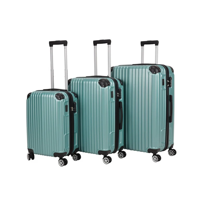 Abs Luggage Set 3 Pieces Hard Shell Vintage Scratch Resistant Carry On
