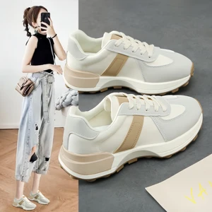 New Trend Light Fashion High Quality Solid Color Women's Casual Soft Light Weight Shoes
