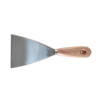 Industrial-Grade Drywall Tools Carbon Steel Palette Scraper Shovel Flexible Wooden Handle Spackle Knife DIY Spatula Spatula