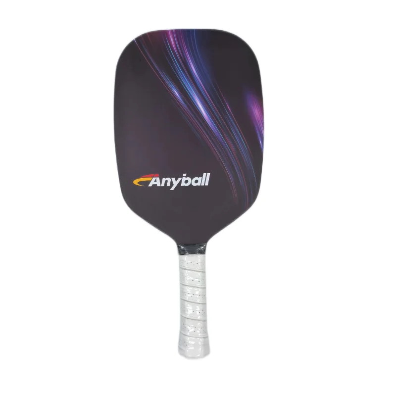 Anyball Brand PP-13mm Black Pickleball Paddle Carbon Fiber Thermoforming Training Racket