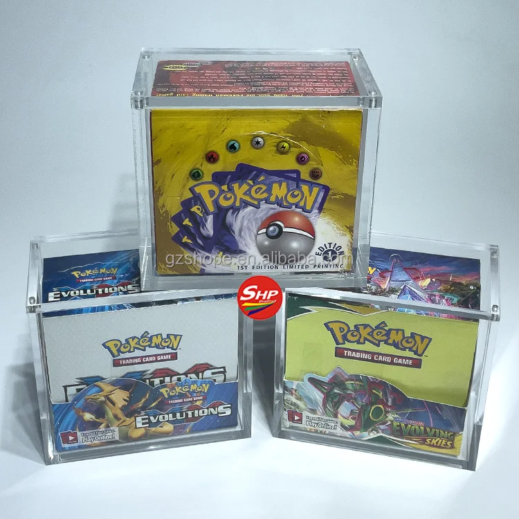 SHP Custom Clear Acrylic English Version Pokemoned TCGSword Shield Fusion Strike Lost Origin Brilliant Stars Booster Box SHP Custom Clear Acrylic English Version Pokemoned TCGSword Shield Fusion Strike Lost Origin Brilliant Stars Booster Box