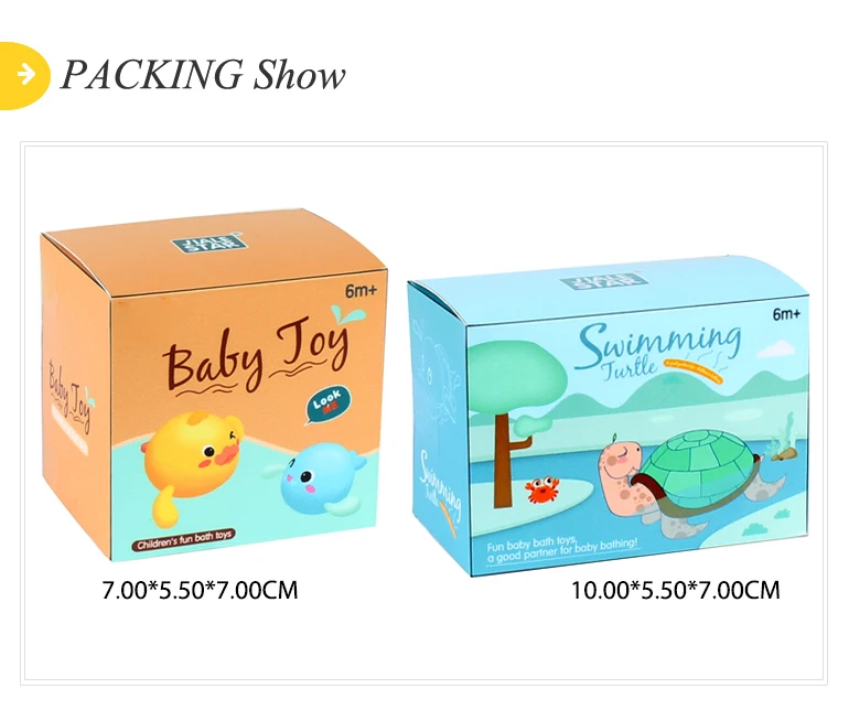 Утка Детская игрушка для купания милые животные пластиковая заводная игрушка