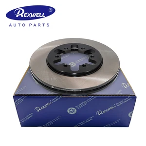 Rexwell A-Premium Auto Brake Parts 40206-02N01 Car Painted Vented Front Brake Disc for Nissan Caravan E25 Navara Np300 D40 YD25