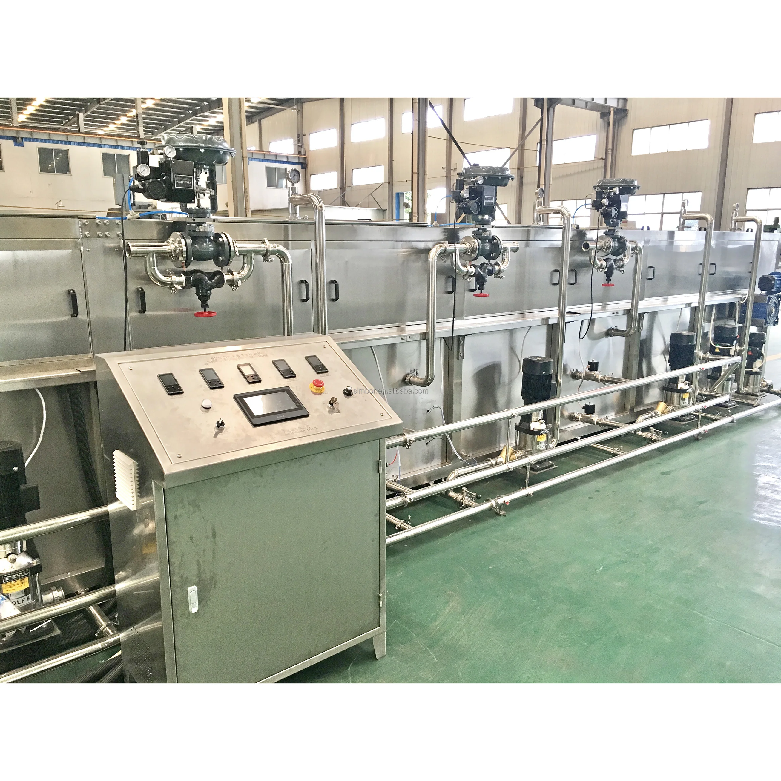 Sauce Jam Catchup Milk Juice Glass Bottle Sterilization Pasteurizer Tunnel Drink Juice Bottle Spray Cooling Tunnel Machine