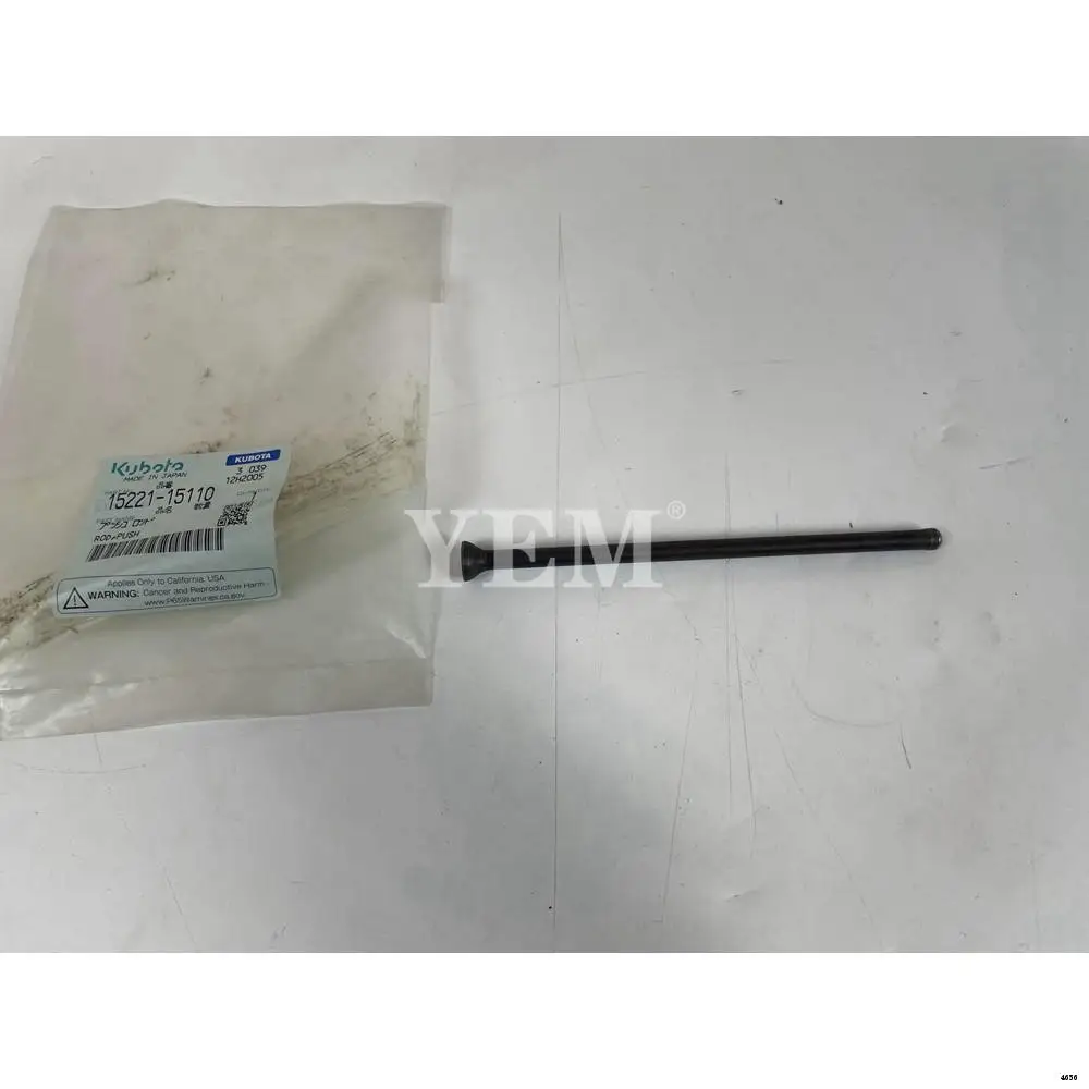 Valve Push Rod 15221-15110 Fit for Kubota V1702 Diesel Engine Machinery Engine Parts