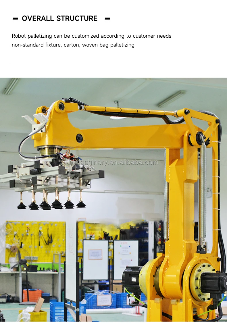 Strapping Machine Automatic Robot Stacker Depalletiser Robot Palletizer ...