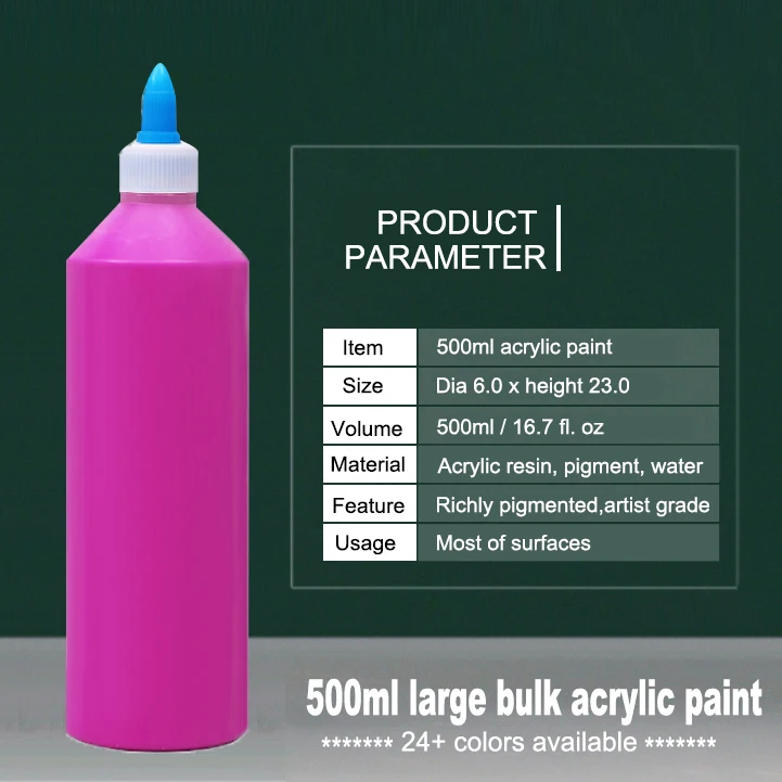 500ml large bulk water based acrylic