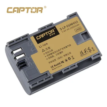 FB-CAPTOR-S-LP-E6NH(V)Battery 2400mAH New UpgradeFor Canon EOS6D 70D 80D 5DMark4 R5 R5C R6 R7 5D2 5D3 5D4 6D 6D2 Camera SLR