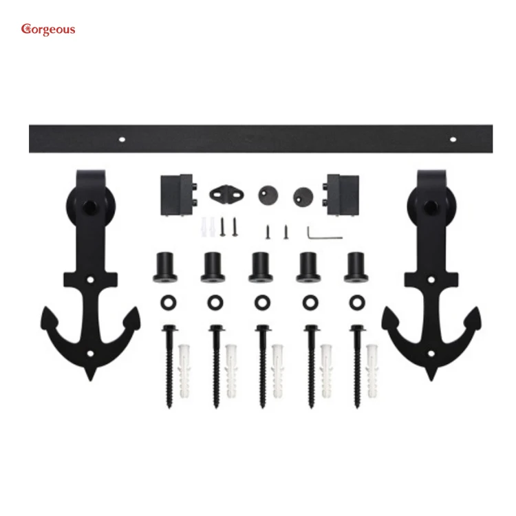 various modern industrial barn door lock hinge hardware rollers tracks large frameless sliding barn door and hardware kit