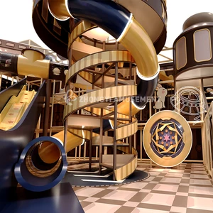 Kids Child Area Neon Amusement Park Indoor Playground Factory Custom Soft Play Equipment with LED Slide for Shopping Mall