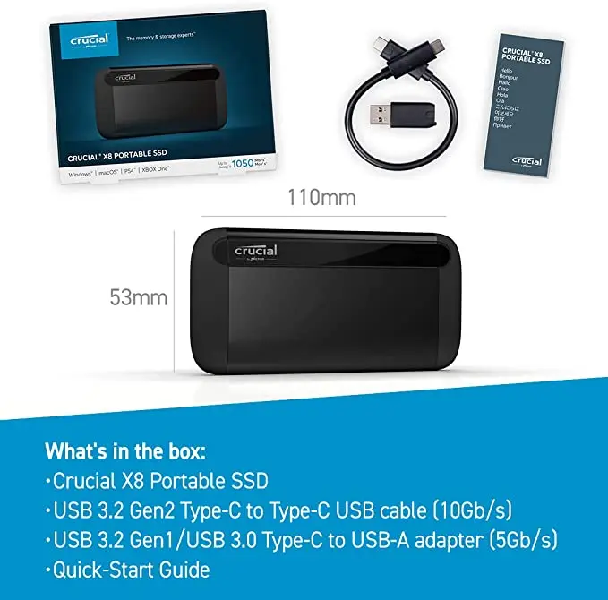 Crucial X8 2000GB Portable SSD【新品・送料無料】 Crucial X8 SSD - Master | Crucial JP
