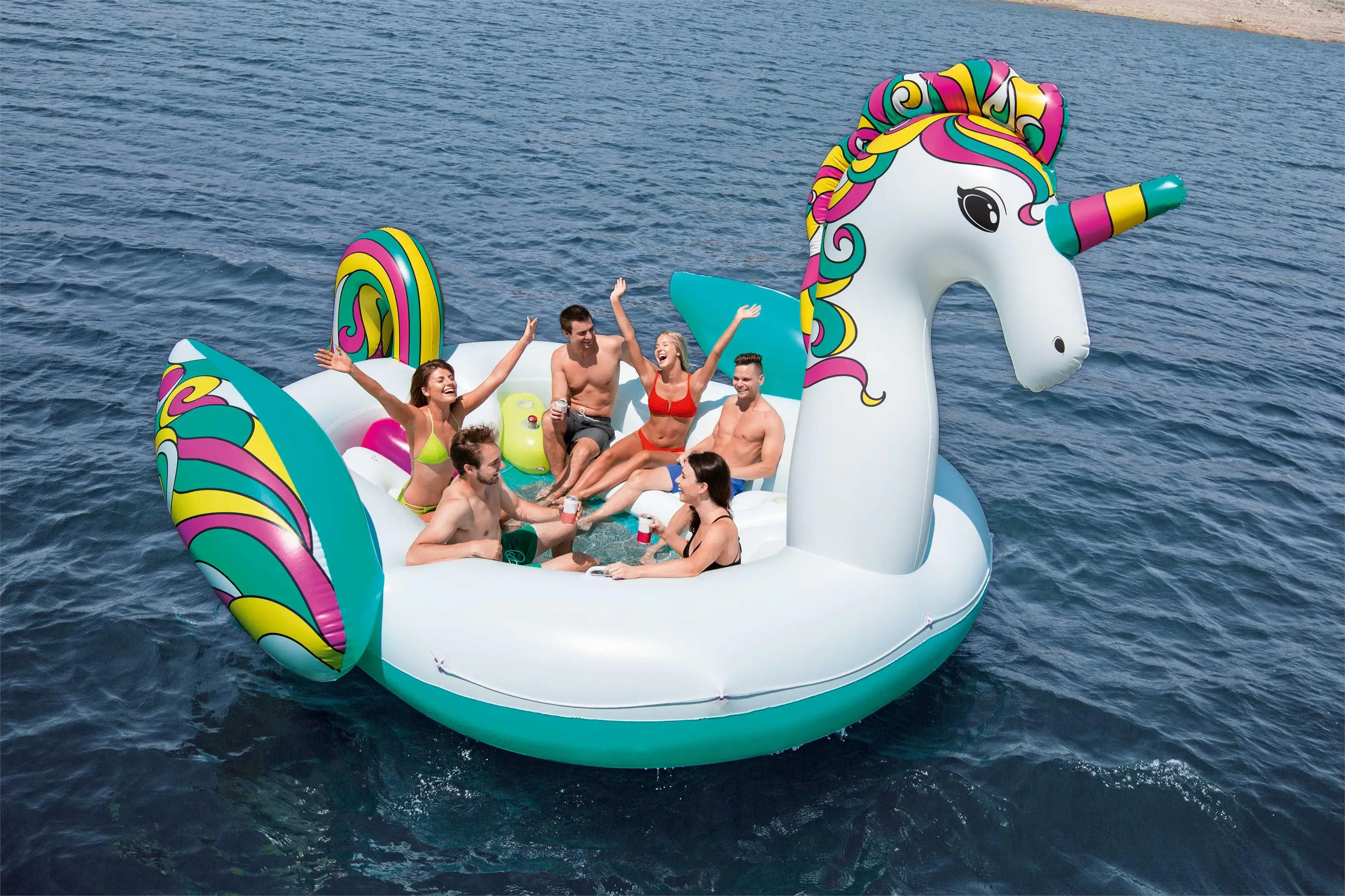 Bestway 43228 Giant Unicorn Island pool