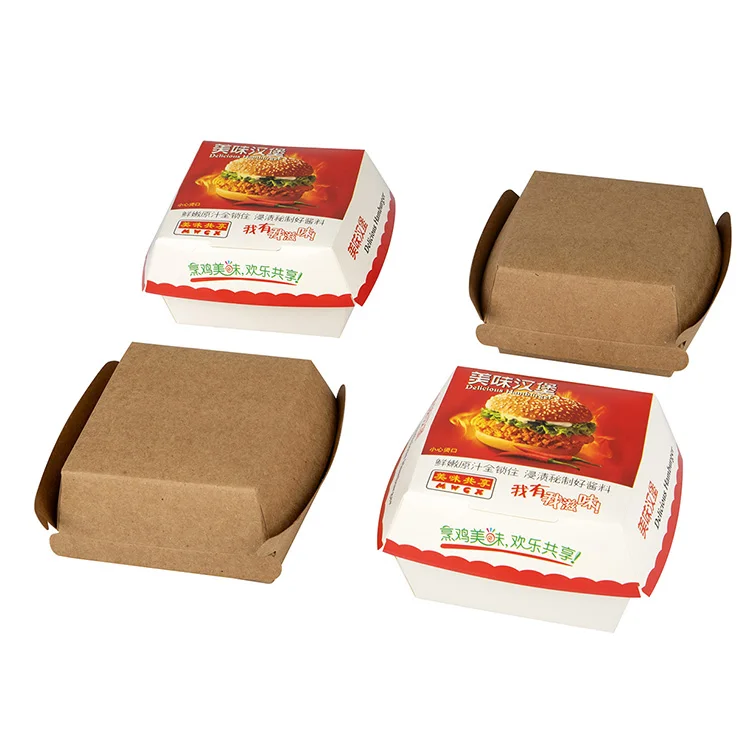 Customized Compostable Box Biodegradable Hot Dog Box Eco Takeaway Packaging Custom Design Bagasse Box for Food Restaurant Use
