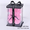 Rosa - Orsetto di rose da 25 cm con regalo