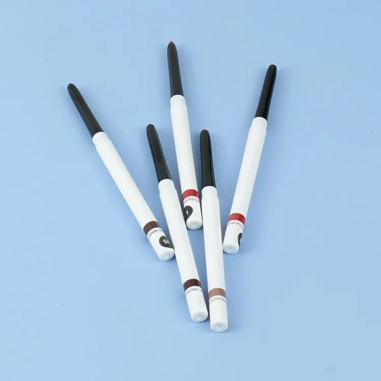 Muting Makeup Princess Private Label 15 Colors Lip Liner Vegan Nude Retractable Clear Waterproof Lip Liner