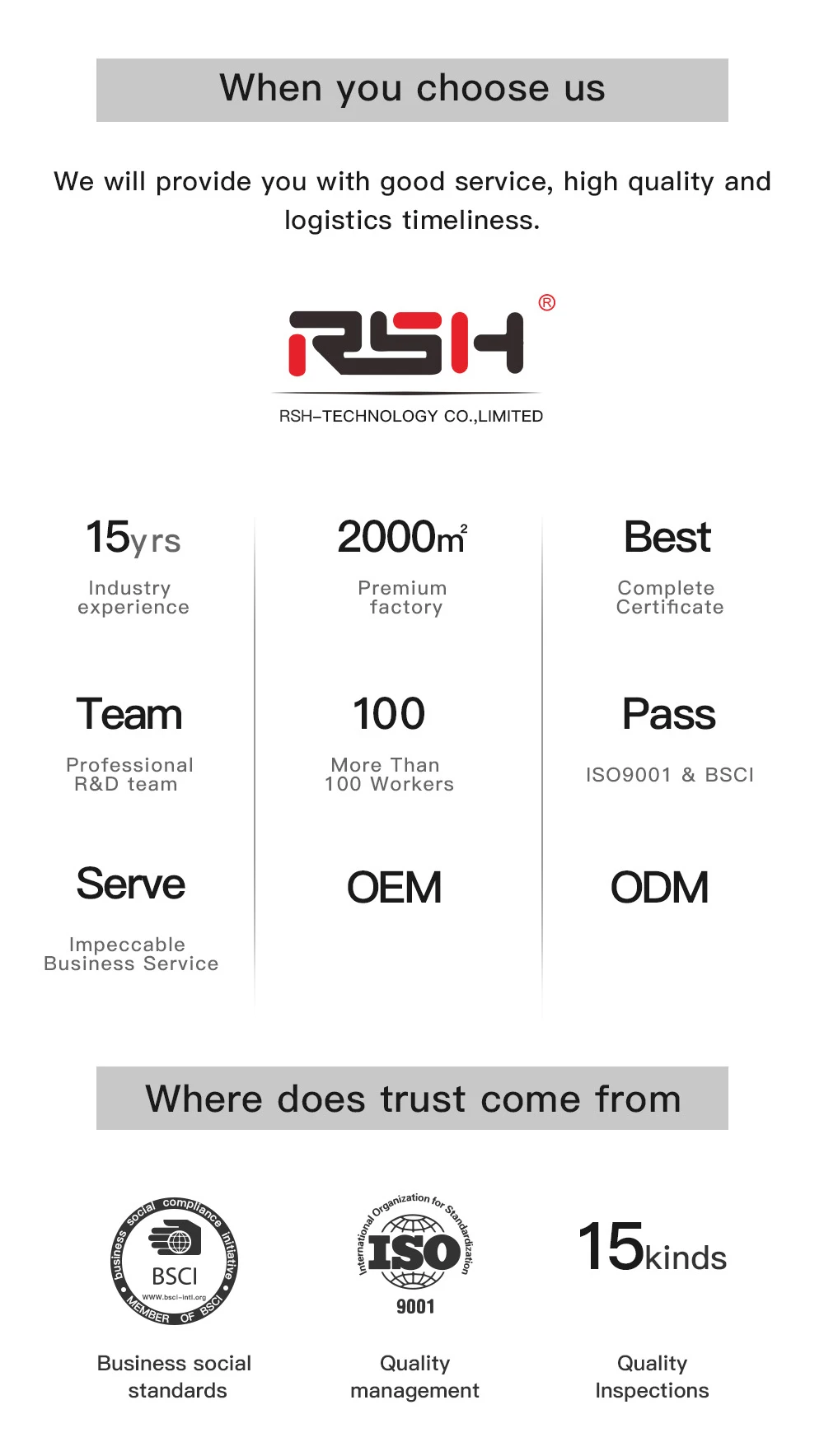 Competitive advantages