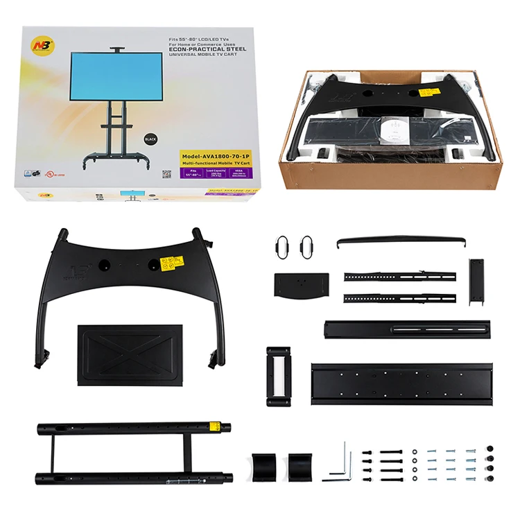 Nb North Bayou Ava1500-60-1p 32-65'' TV için 360° Döner Stand Tasarımı