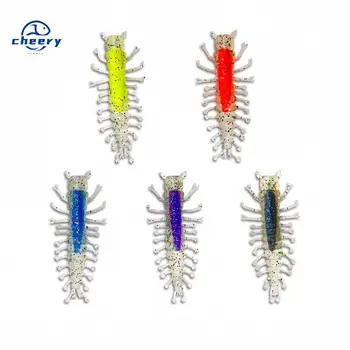 CHEERY High Quality 6cm 1.7g TPR Centipede Soft Lure Hellgrammite Plastic Bait Midwater Freshwater Fishing 5 Colors – Soft Lure – view 2