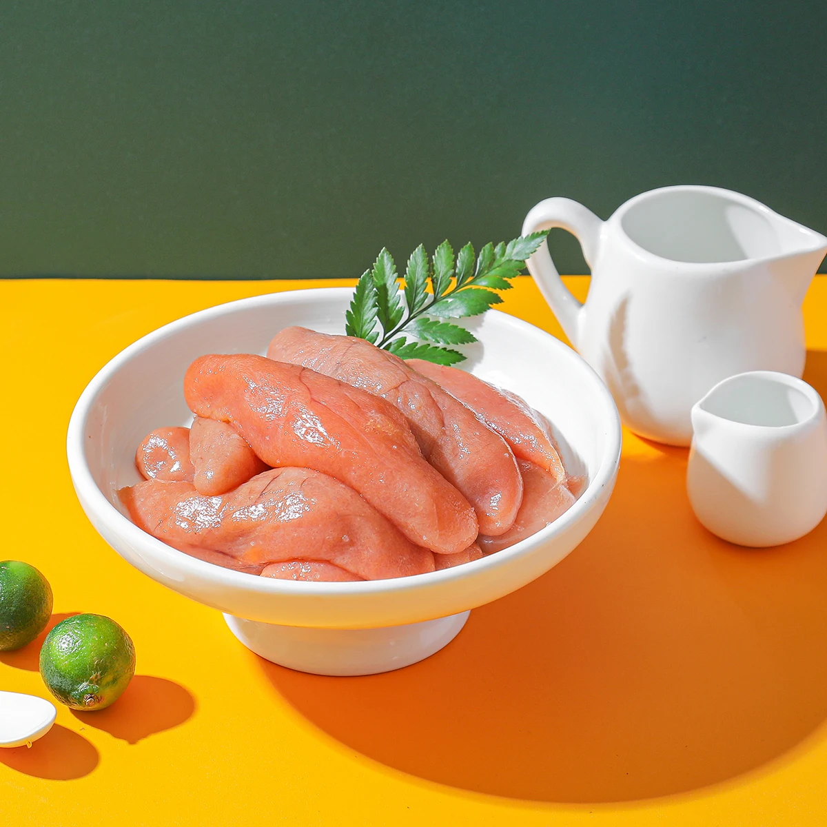 Spicy Alaska Pollock Roe Strips Omega-3 Source Sushi Roll Filling HACCP Compliant Wholesale Bulk Trade 1kg