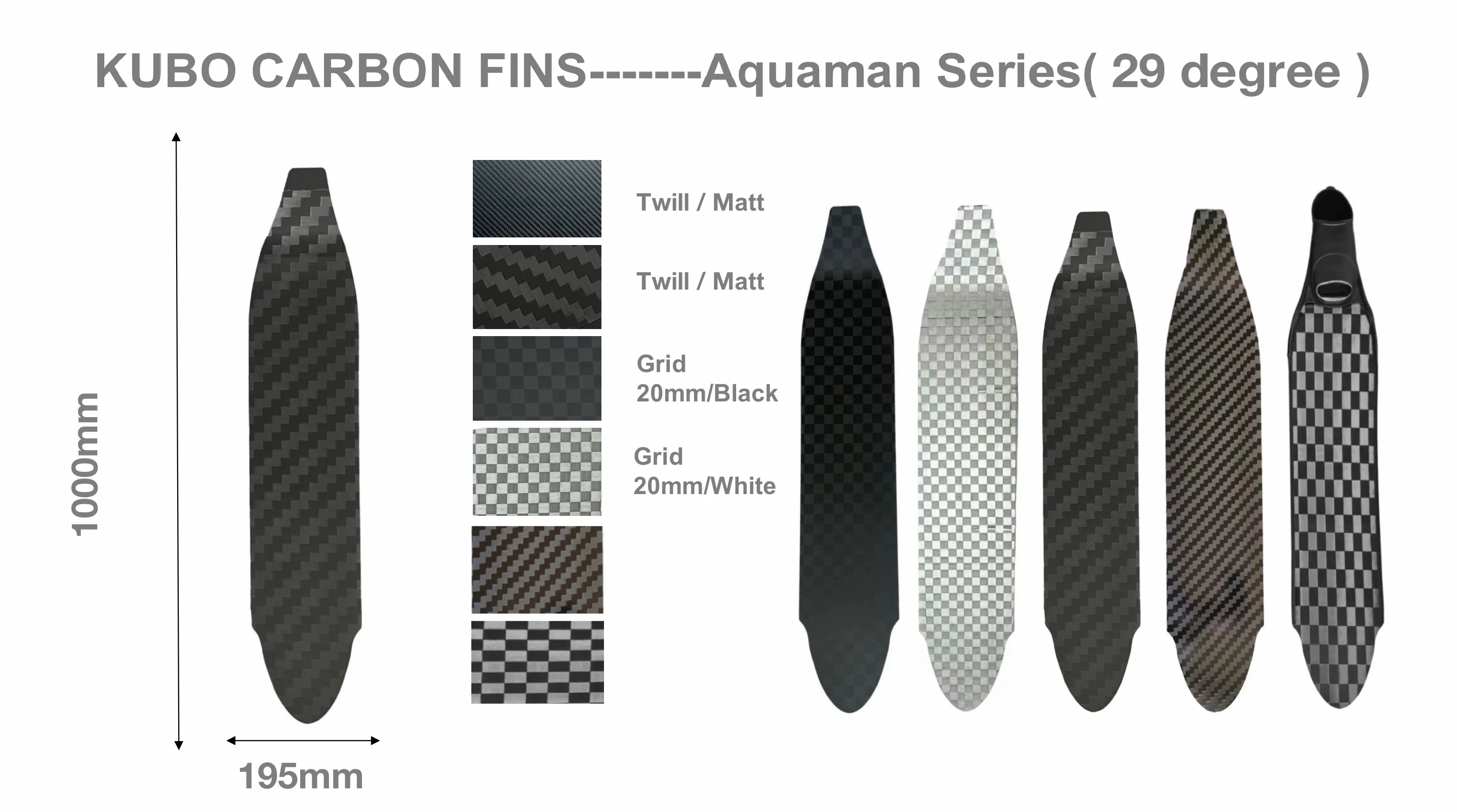 Hot Selling Carbon Fiber Long Fins High Quality Carbon Fiber Blade Freediving Fins Diving Fins