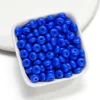 Acrylic flat beads - deep blue