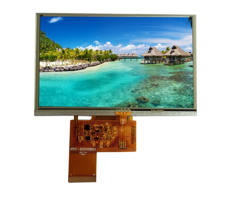 1000 Nits Sunlight Readable 5 Inch 800x480 Sunlight Readable Ips Lcd ...