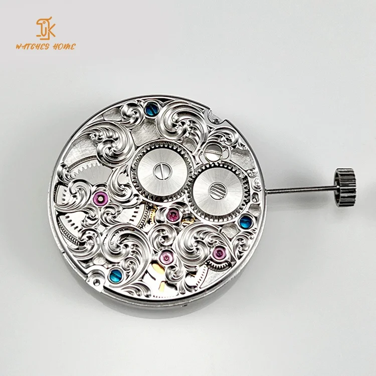 Newest Design Self-factory Custom Accurate Automatic Mechanical Central Skeleton  Tourbillon Watch Movement