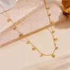 Gold with clover necklace