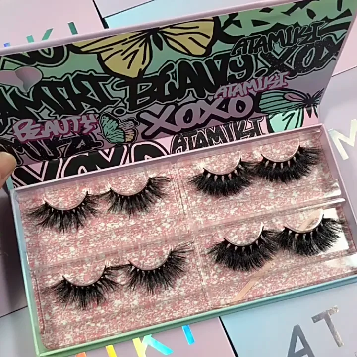 2022 Wholesale Mean Girl Lash Book 25mm 3d Mink Eyelashes Real Siberian