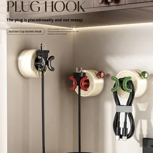 Strong Load-Bearing  Plastic Tool Socket Power Storage Hook Plug Holder for Kitchen
