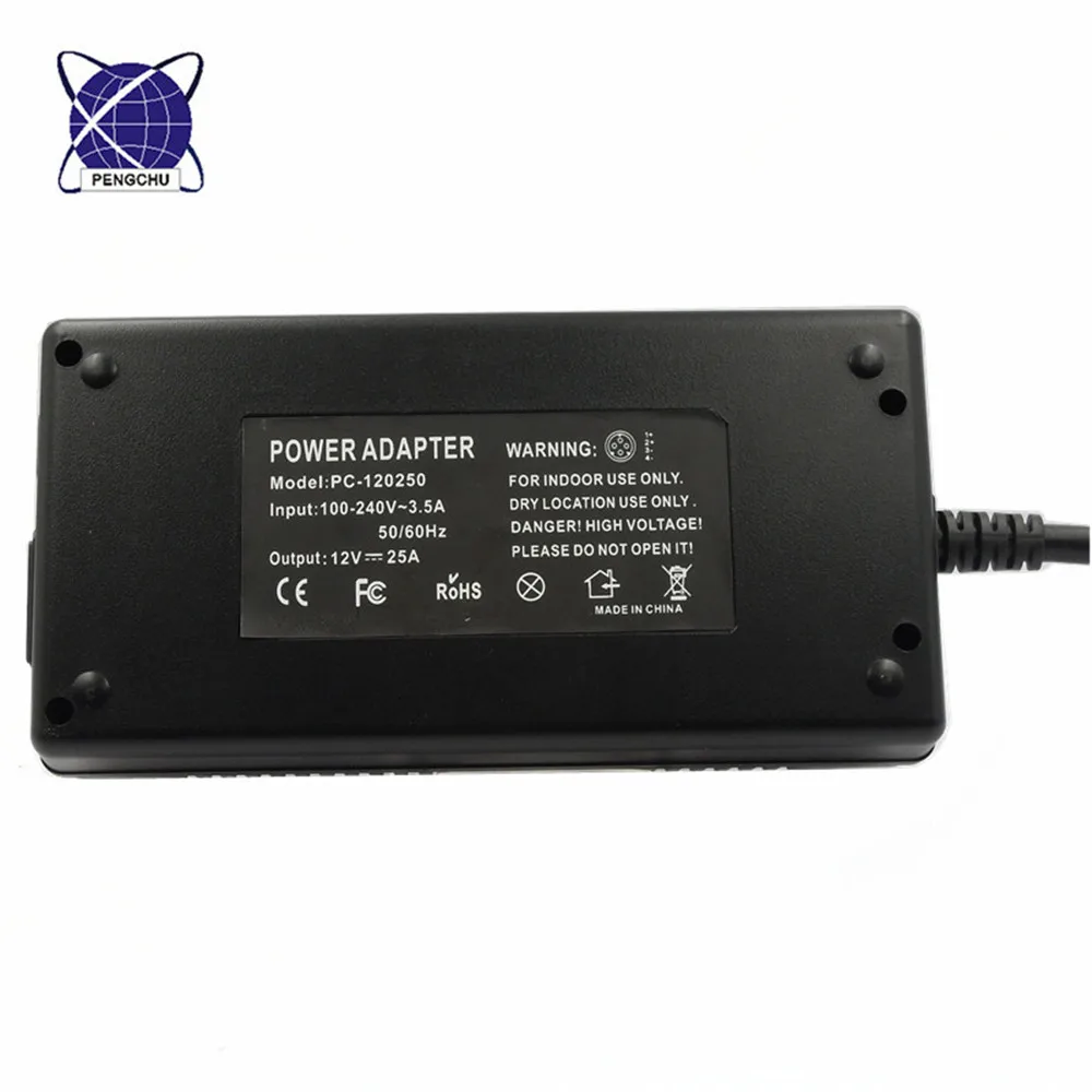 Single Output 12v 25a Power Supply Smps 300w Fanless Power Adapter with ul Ce Fcc Rohs Cb Saa