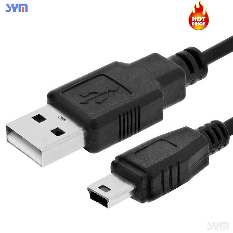 2,0 USB штекер к Мини USB штекер для android 2725 28awg черная длина 1,8 м
