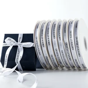 Modern 1.5cm Polyester Bow Gift Wrapping Ribbon Custom Butterfly Cake Strap for Birthday Holiday Celebrations Personalized Belt