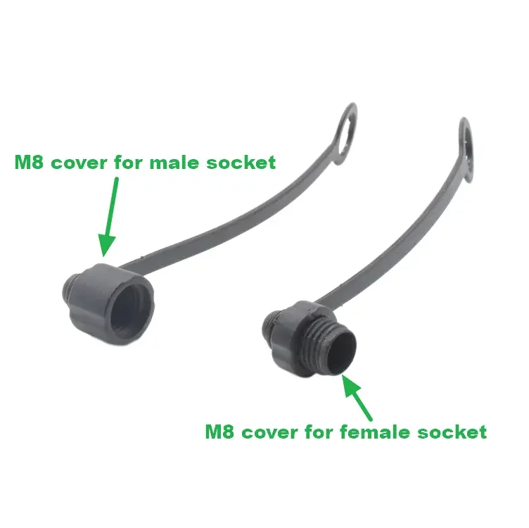 Waterproof Connector Circular Sensor Plastic Cover Male Female Cable Plug M8 Connector 5 Pin