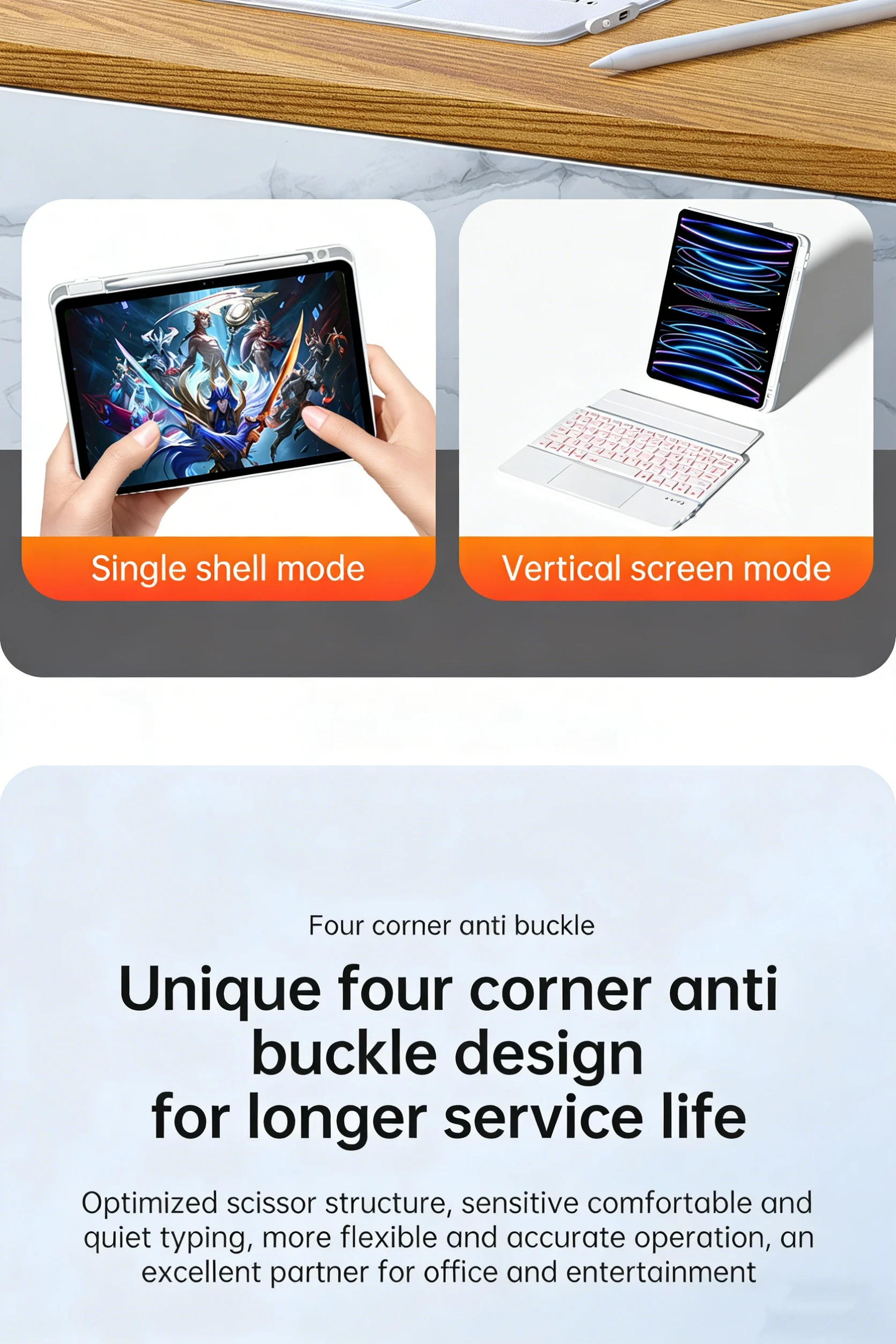  11 a16 multi angle magnetic stand anti scratch  drop proof protective cover with slot-5