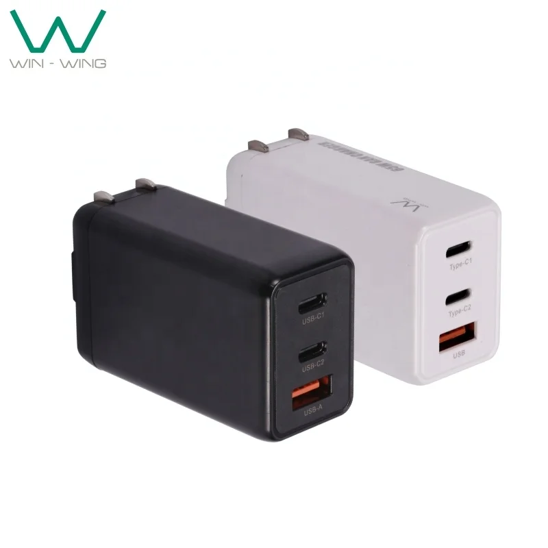 Зарядное устройство для путешествий 65 Вт GaN charger JP US EU UK AUS plug ноутбука планшета и