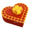 8cm red box gold ribbon red screw