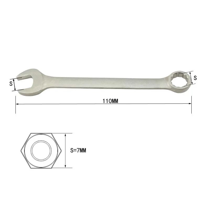 304 Stainless Steel Anti-Magnetic Corrosion Resistance Combination Wrench High Temperature Resistance Rust-Free Forging Services factory